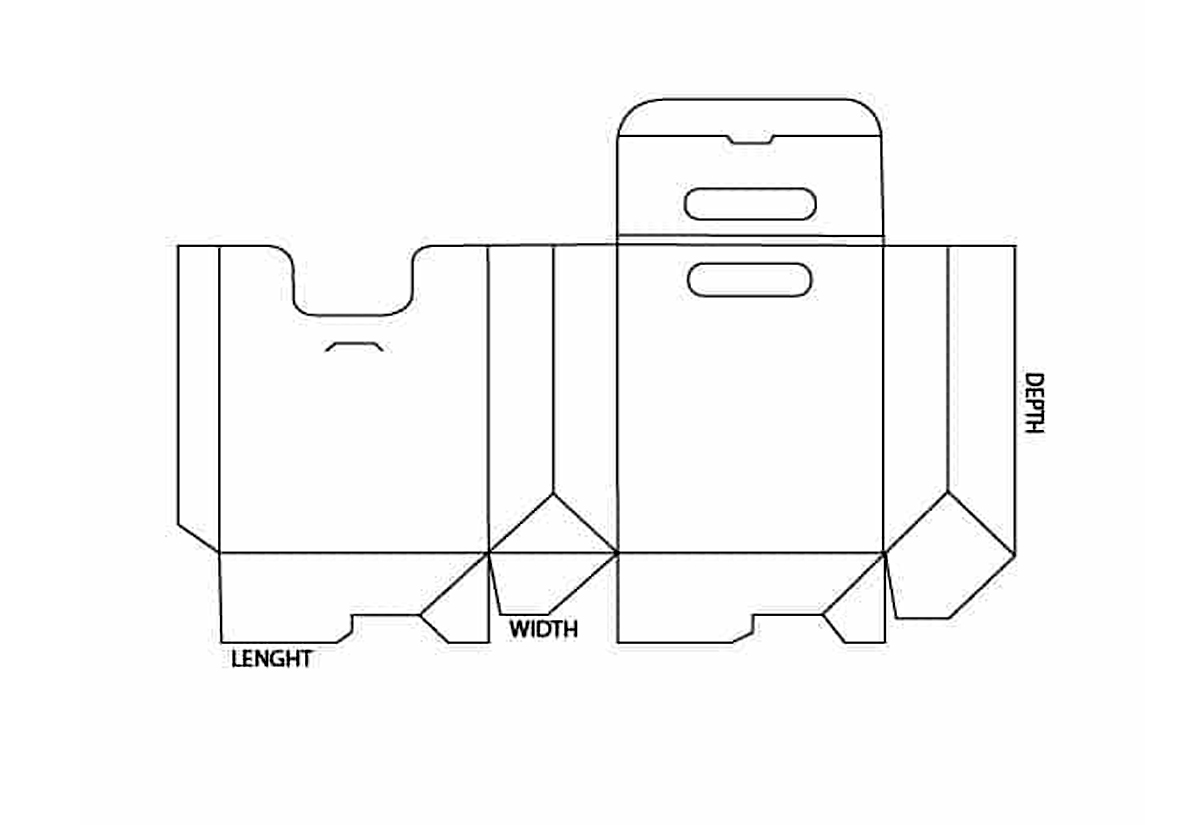 Handle Bag Shape Box